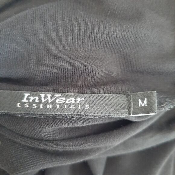 INWEAR Copenhagen Crolla Lightweight Turtleneck Pullover Top Black Sz M - Picture 7 of 8